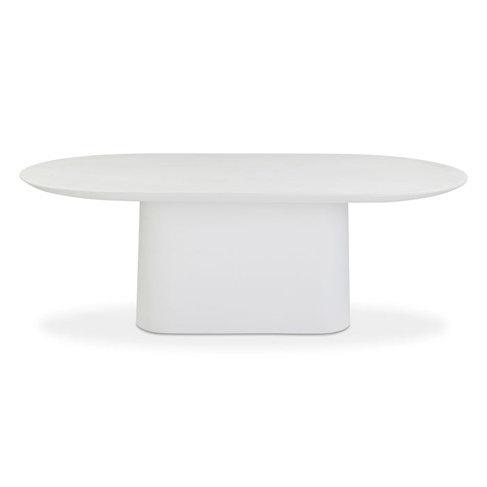 Nara - Indoor / Outdoor Concrete Dining Table - Pure White