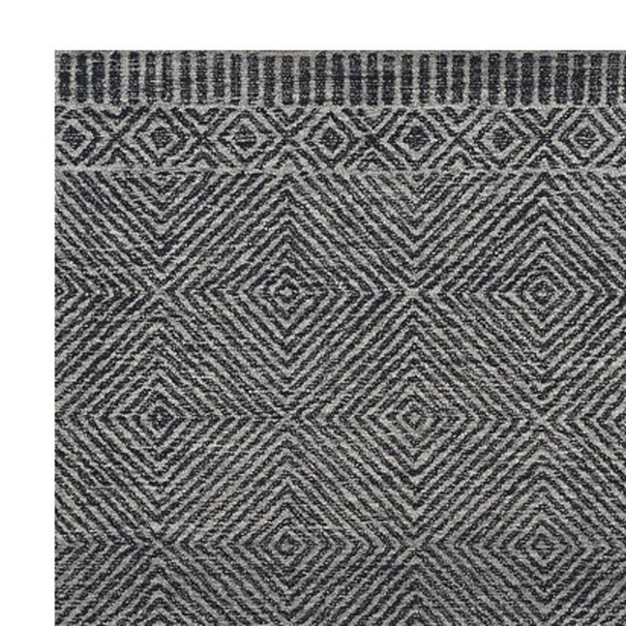 108" x 156" Wool Rug - Gray Or Black