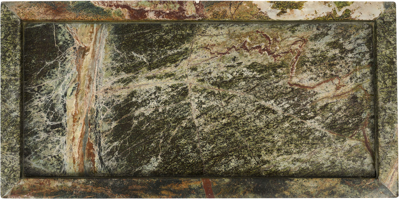 Marble tray by Meridian Furniture featuring a sleek, genuine marble surface with stylish raised edges for elegant serving or decor.