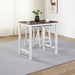 Giga 3-piece counter height dining room set with two stools and a matching table, featuring wooden finishes and modern design.