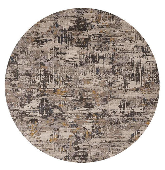 8' Round Area Rug - Gray