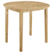 CoasterEveryday Bucknell 3-piece round drop leaf dining table set in natural finish