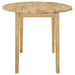 Bucknell 3-piece round drop leaf dining table set in natural finish by CoasterEveryday