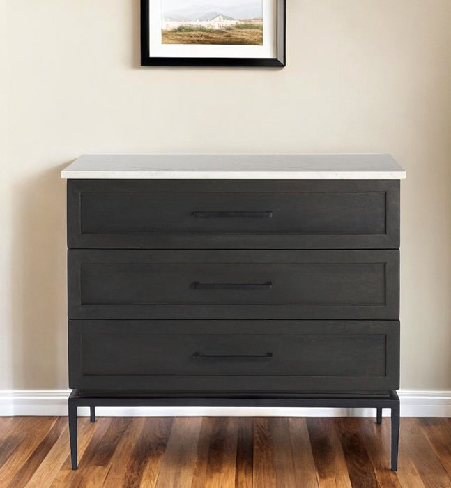 Updated Rustic Top Dresser - Dark / Light Marble