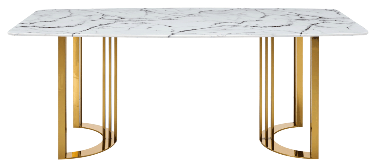 131 Gold Marble Dining Table