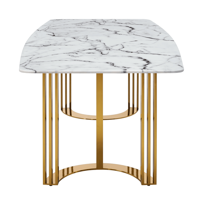 131 Gold Marble Dining Table