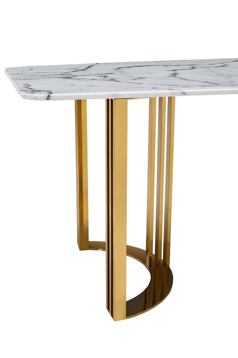 131 Gold Marble Dining Table