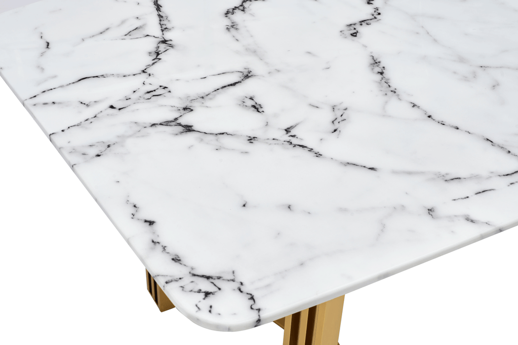 131 Gold Marble Dining Table