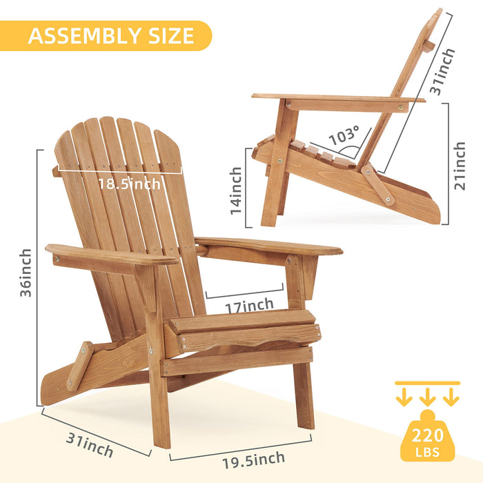 Set of two Giga wooden outdoor lounge patio chairs with folding design and solid cedar wood for garden relaxation.