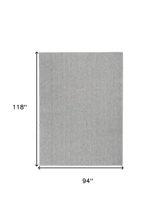 8' X 10' Abstract Area Rug (551118) - Ivory / Gray