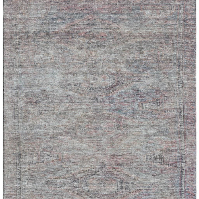 10' X 14' Abstract Geometric Washable Area Rug With UV Protection (695396) - Pewter / Gray / Charcoal