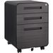 Giga 3-drawer mobile filing cabinet with wheels, steel construction, waterproof, anti-tilting, for legal, letter, and A4 files.