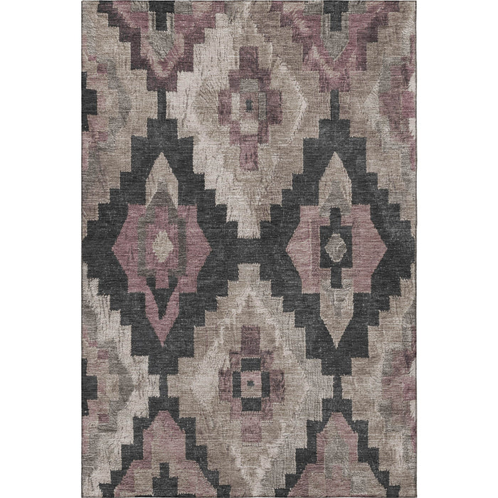 10' X 14' Washable Area Rug With UV Protection (707251) - Taupe / Charcoal