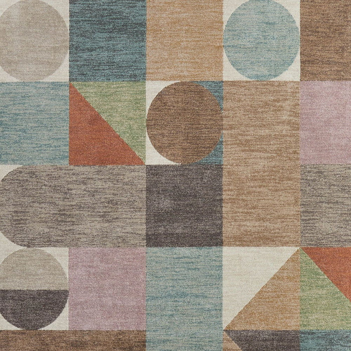 8' X 10' Checke Area Rug - Ivory
