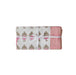 Set of four pink vintage floral cotton canvas napkins by TOV Furniture, featuring colorful printed floral design.