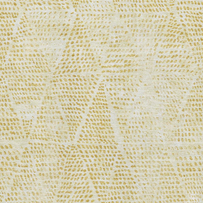10' X 14' Diamond Washable Area Rug With UV Protection (650626) - Wheat / Ivory