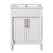 Giga bathroom vanity with integrated sink, two-door cabinet, ideal for small to medium bathrooms, modern and functional design