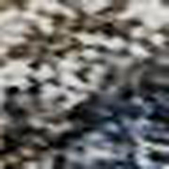 10' X 14' Floral Medallion Washable Area Rug With UV Protection (686729) - Blue / Gray / Silver