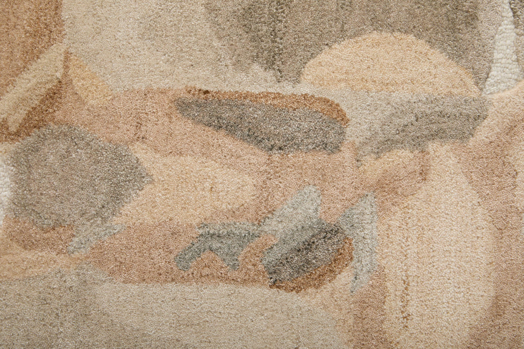 10' X 14' Abstract Hand Tufted Area Rug (722198) - Blue / Ivory