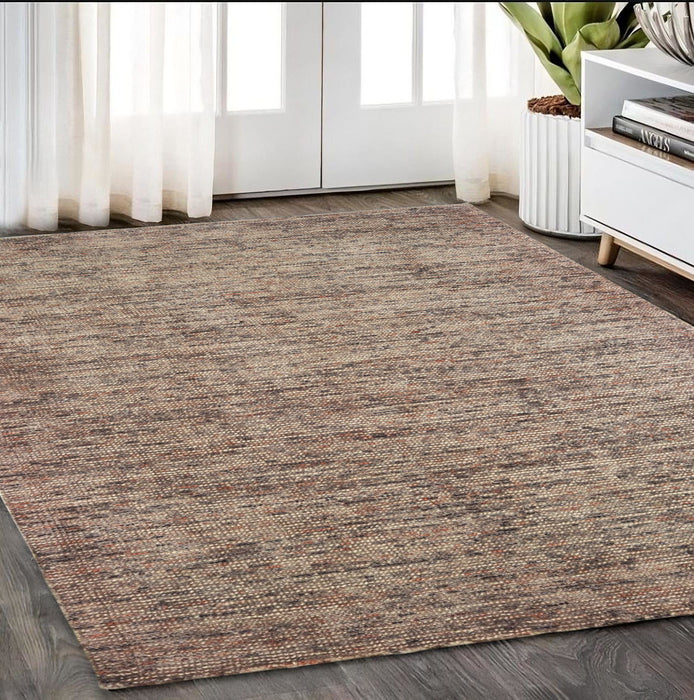 5' X 8' Hand Tufted Area Rug - Taupe And Pink