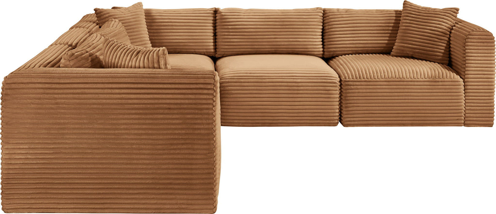 Shaggy - Fabric 5 Piece Modular Corner Sectional