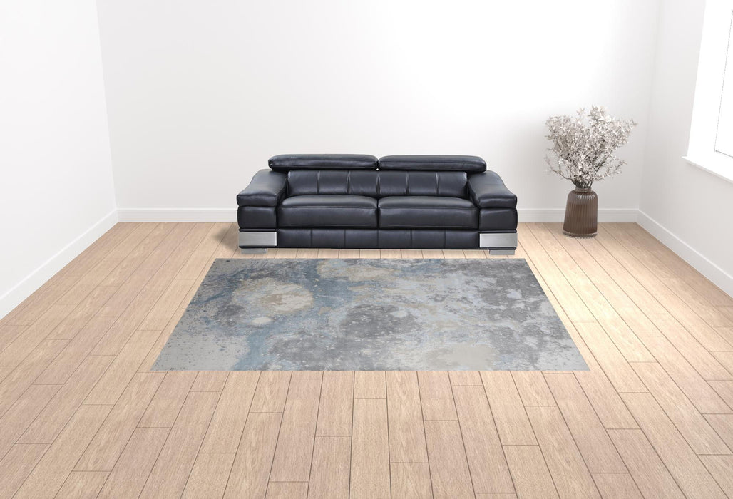 9' x 12' Abstract Area Rug - Blue