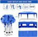 Giga 10x20 ft outdoor pop-up canopy tent with removable sidewalls, carry bag, and weight bags for portable outdoor shade.