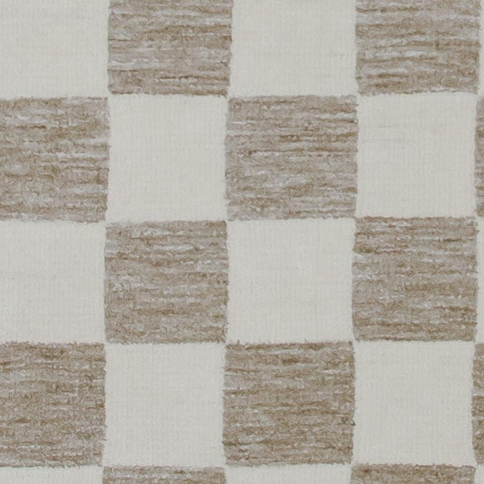 10' X 14' Checkered Area Rug (724063) - Beige / Brown