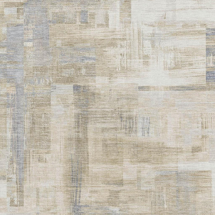 10' X 14' Abstract Washable Area Rug With UV Protection (693084) - Ivory / Beige / Gray