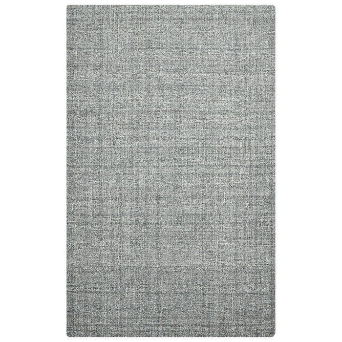 9' X 12' Wool Abstract Hand Tufted Area Rug - Gray And Ivory
