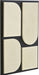 Mango wood wall decor by Meridian Furniture featuring two piece wall art with natural wood grain and modern design elements.
