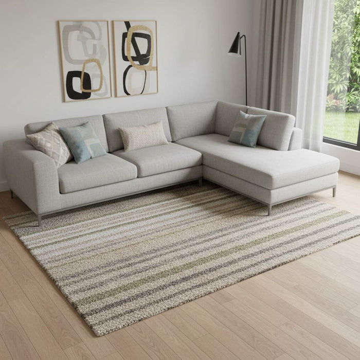 12' X 15' Geometric Area Rug (722282) - Blue / Ivory