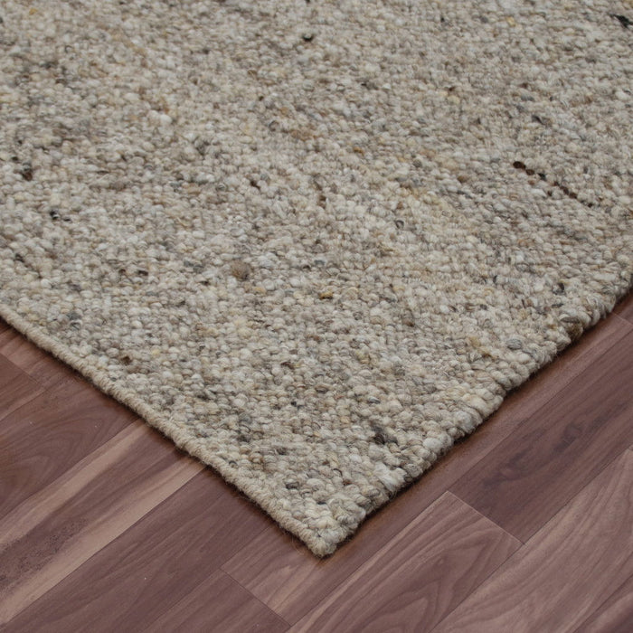 9' x 12' Hand Woven Area Rug - Beige And Gray
