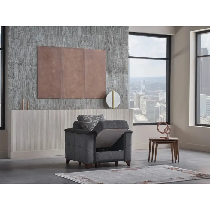 Bellona Charlotte Living Room Set - Anthracite
