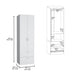 Giga armoire organizer with double doors, two shelves, and a hanging rod for clothing storage.
