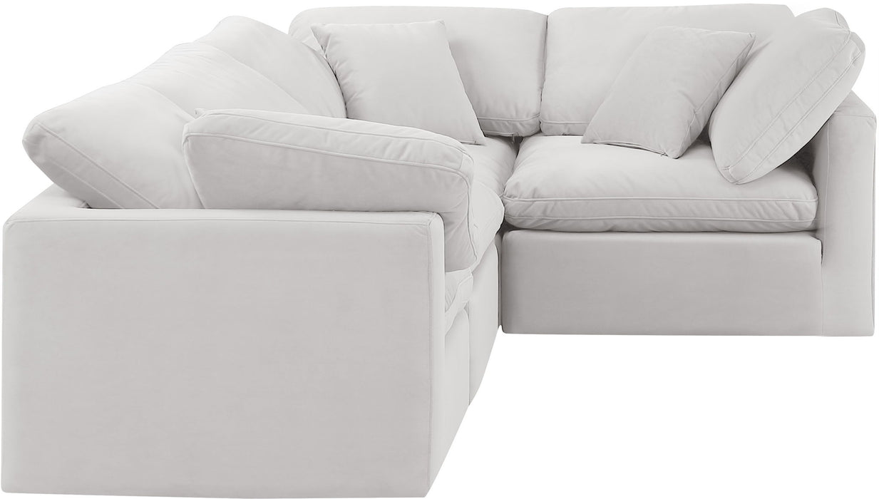 Indulge - Velvet 4 Piece Modular Corner Sectional