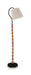 Corinwell wood floor lamp by Signature Design Ashley with a brown and black finish, standing tall with a modern design.