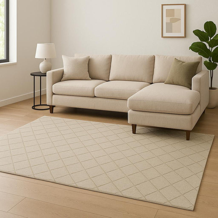 8' X 10' Wool Geometric Hand Woven Area Rug (573166) - Green
