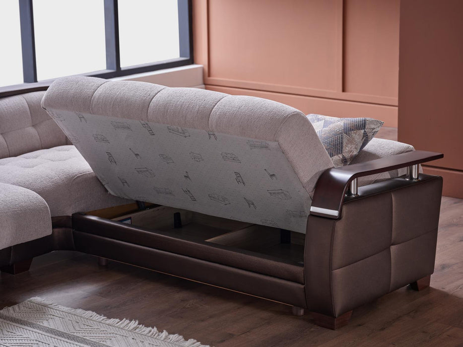 Bellona Natural Sectional 4 Pieces