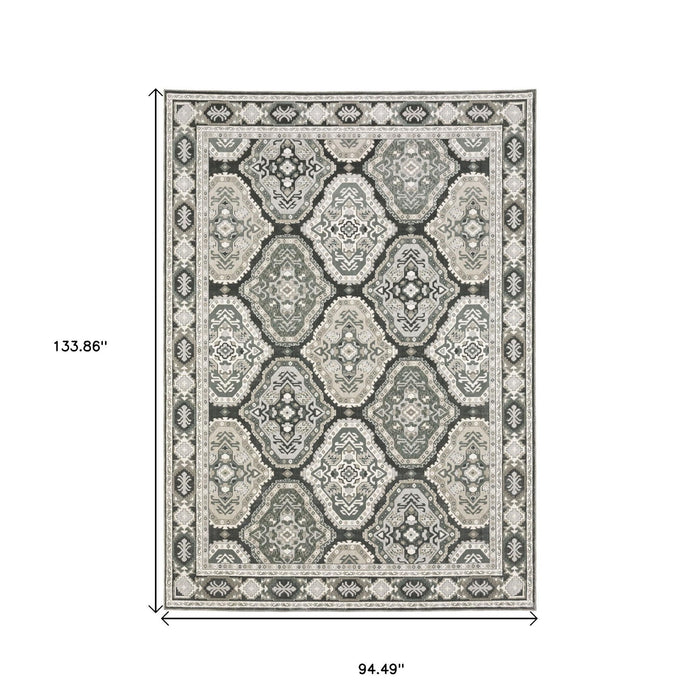 8' X 11' Medallion Area Rug - Blue
