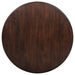Dark brown Barton 5-piece round wood dining table set by CoasterEveryday with matching chairs and sturdy wooden construction.