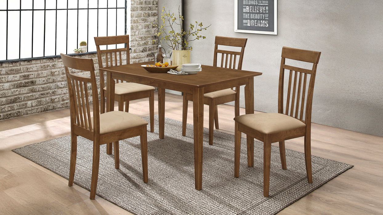 Robles 5-piece Rectangular Dining Table Set Chestnut
