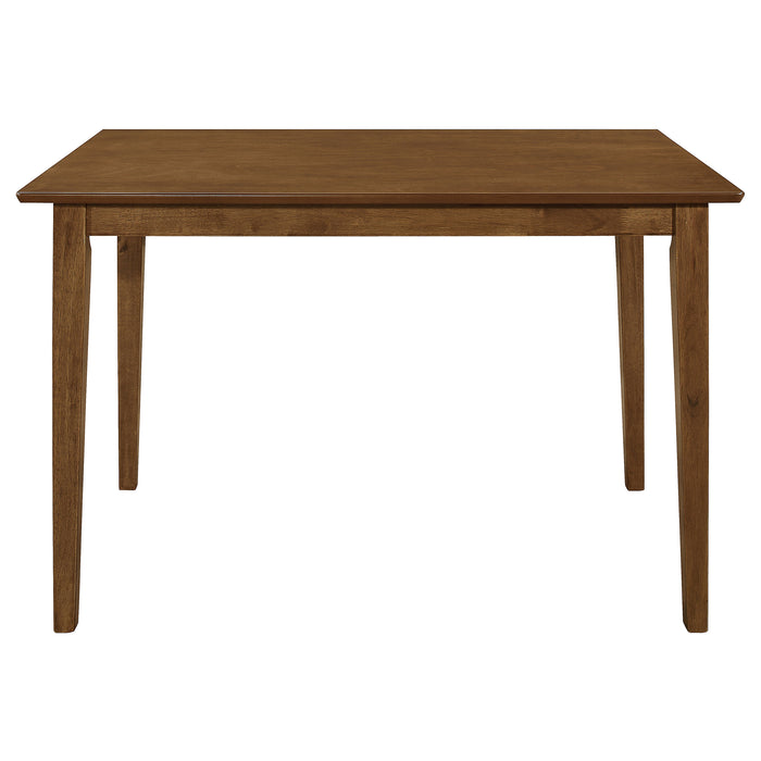Robles 5-piece rectangular dining table set in chestnut wood with matching chairs, modern furniture by CoasterEveryday