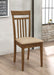 Robles 5-piece rectangular dining table set in chestnut wood, featuring a sturdy CoasterEveryday furniture design.