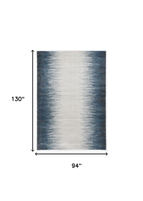 8' x 11' Ombre Area Rug - Ivory And Blue