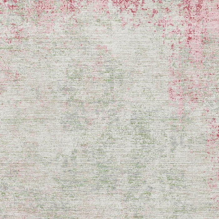 10' X 14' Abstract Washable Area Rug With UV Protection (674880) - Pink / Ivory