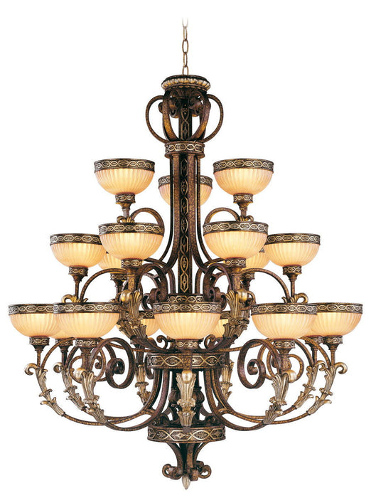 53" Multi Light Dimmable Chandelier With Shades - Bronze