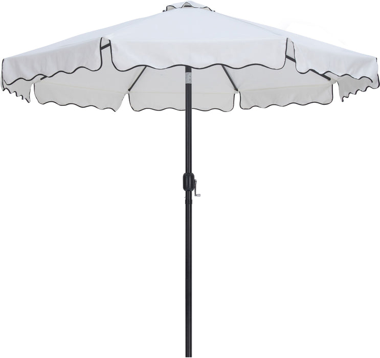 Amalfi - Aluminum Patio Umbrella - Light Brown Base / Black Pole