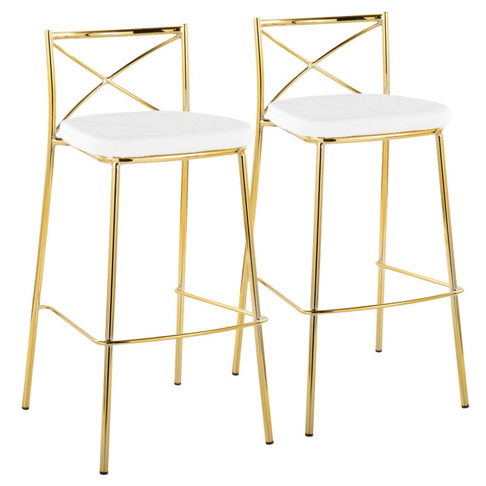 Modern Charlotte - 30" Fixed-Height Barstool (Set of 2)