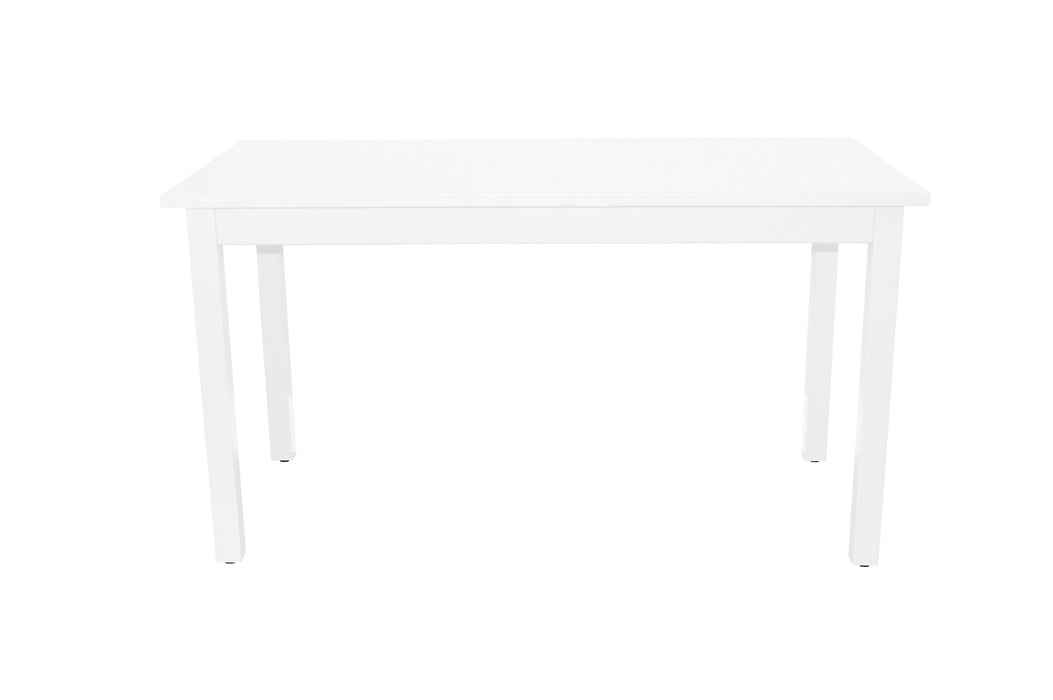 48" Solid Wood Dining Table - White